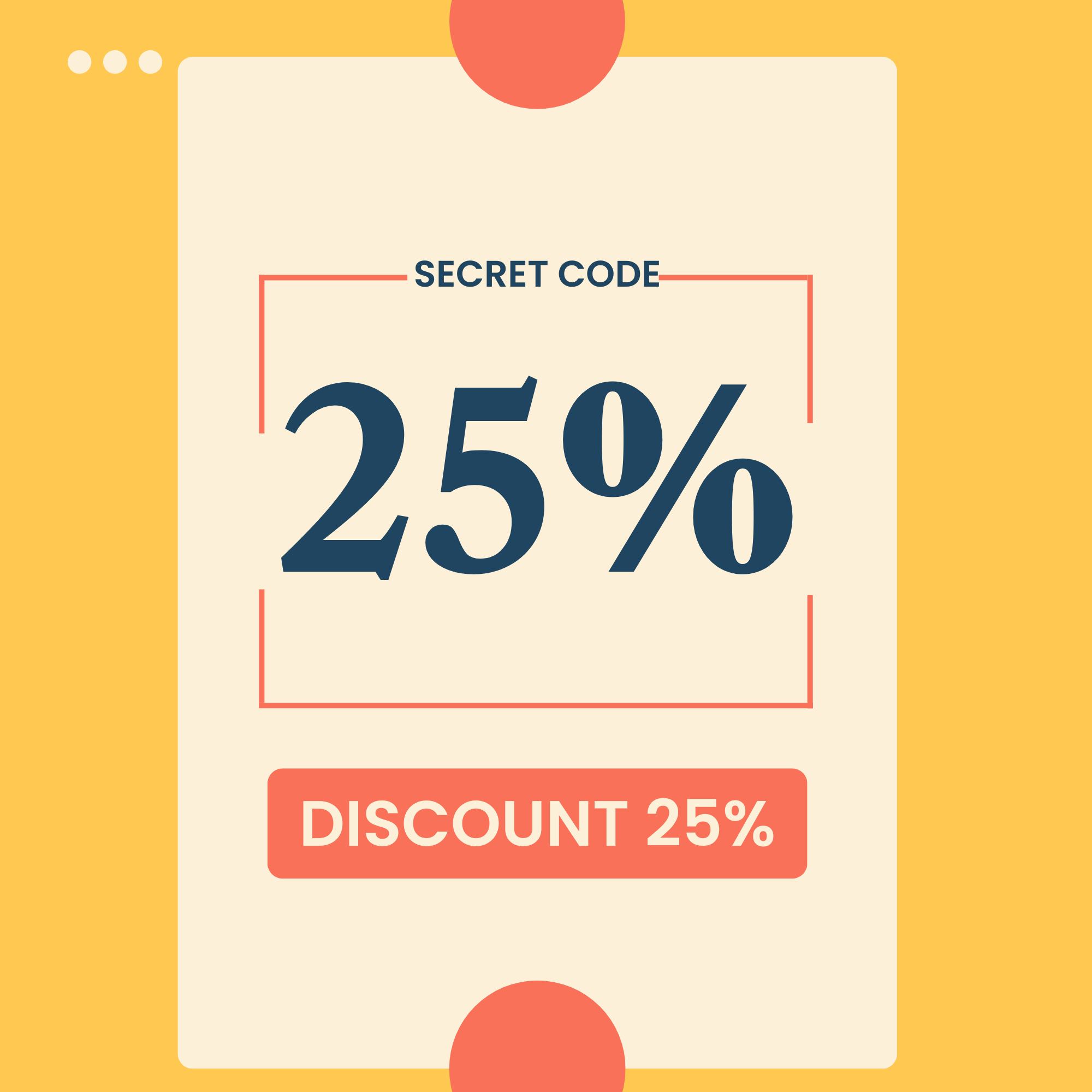Pink Simple Discount Coupon Sale (2000 x 2000 px)